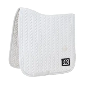 KENTUCKY SADDLE PAD FISHBONE COMPETITION WITH 2 NUMBERS DRESSAGE Bianco sottosella tecnico