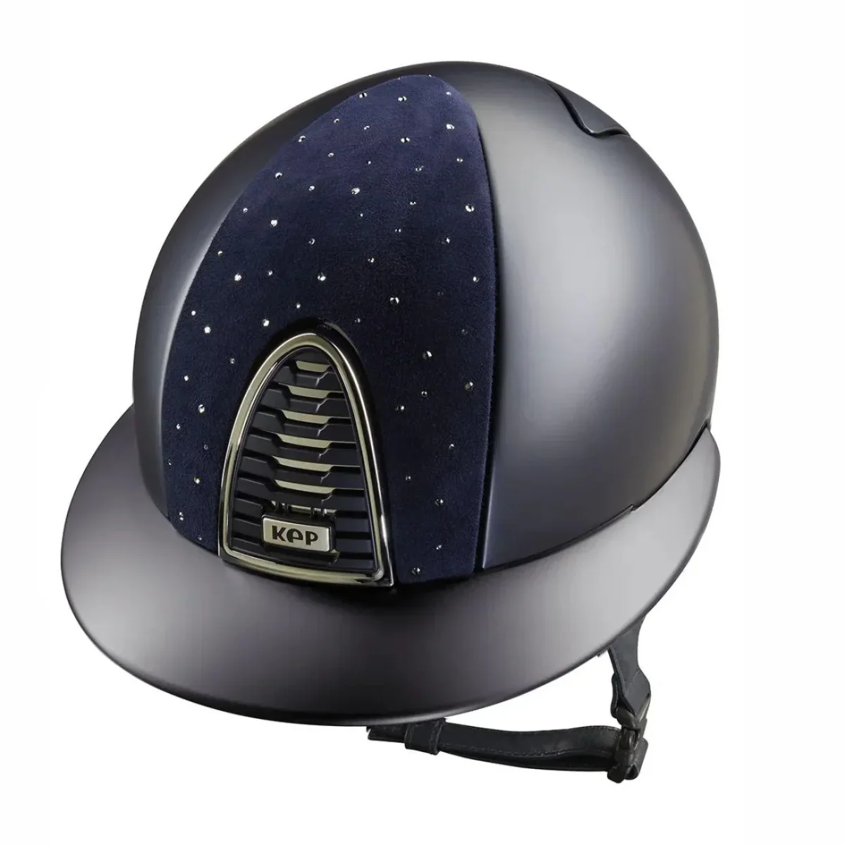 Cap Kep Italia Cromo 2.0 Textile Con Fronte Goccia E Visiera Polo Blu