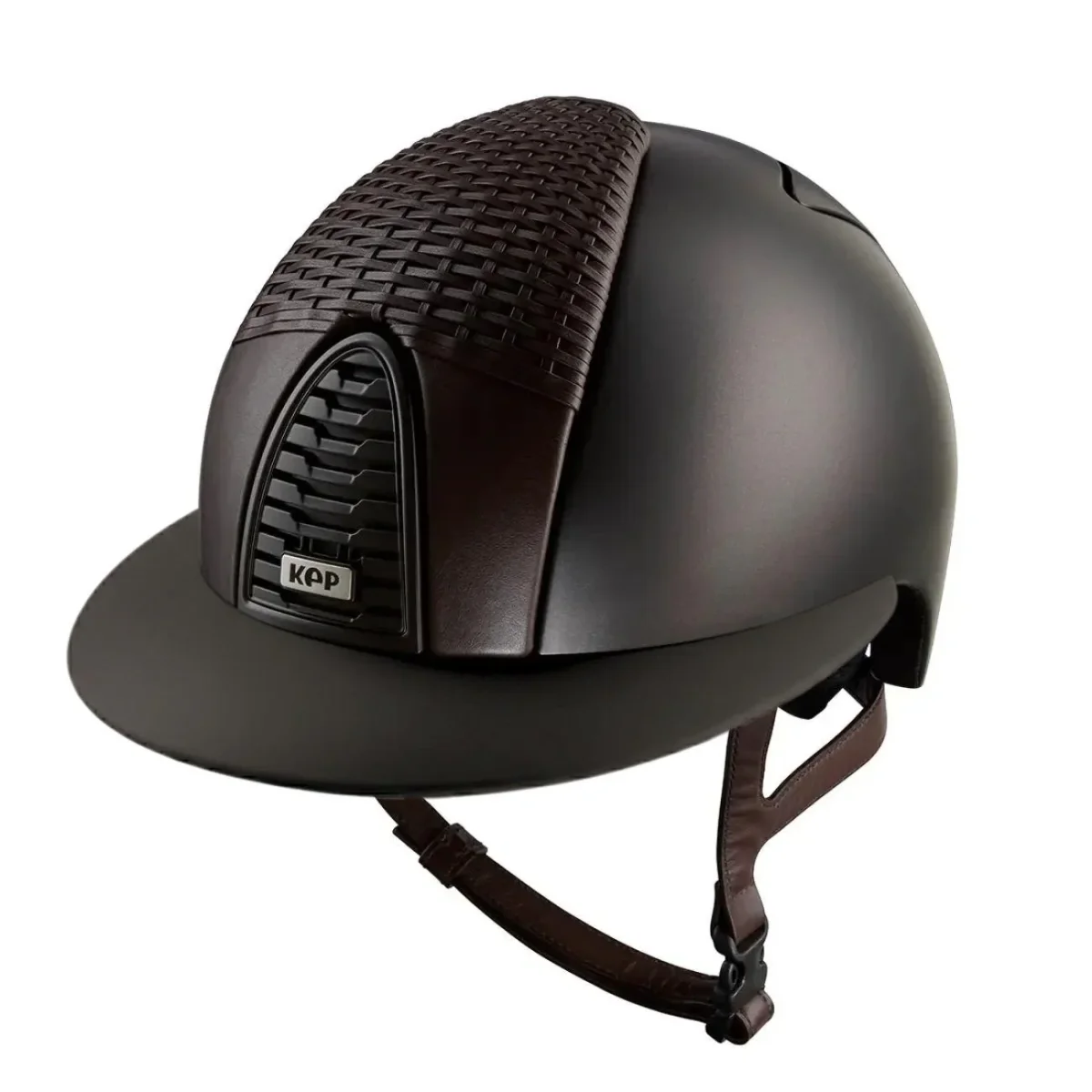 Cap Kep Italia Cromo 2.0 Textil Metal Con Visiera Polo E Inserto Anteriore Roma Marrone