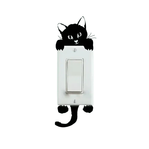 Adesivi Chats Noirs Per Una Decorazione Murale Adesiva Adorabile